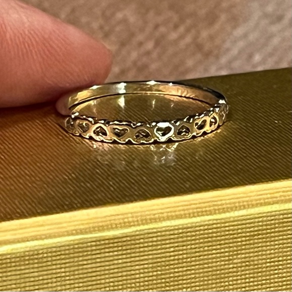 Delicate Ring of Hearts, Size 8.5 - Picture 2 of 7